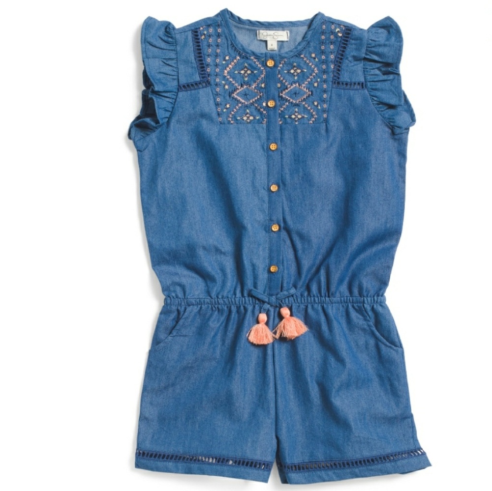 Jessica Simpson denim romper